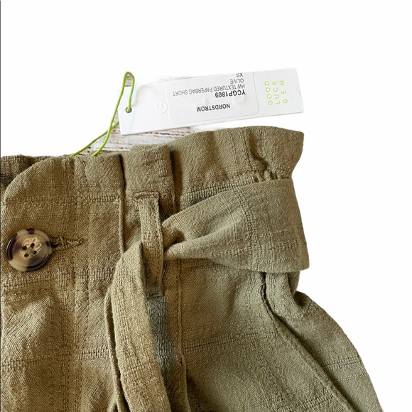 Nordstrom Paper Bag Shorts Good Luck Gem NWT - Picture 5 of 6